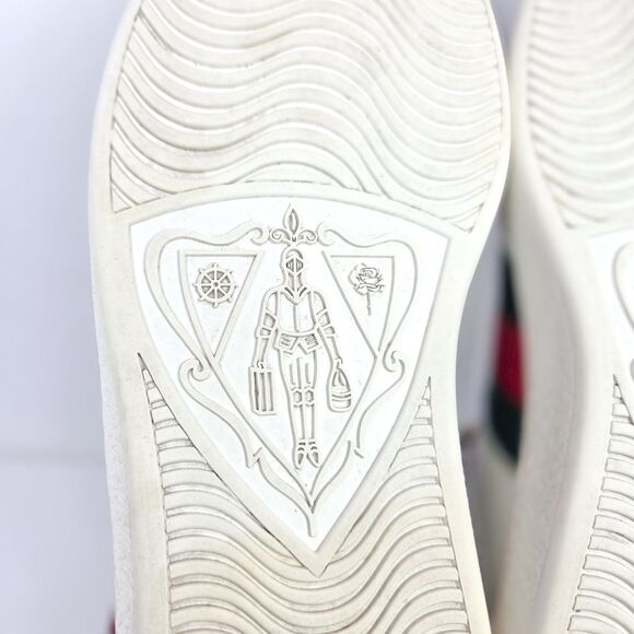 Gucci Stripe Ace High Top Sneakers White Web Strap US 7.5 men / 9 women main image 10